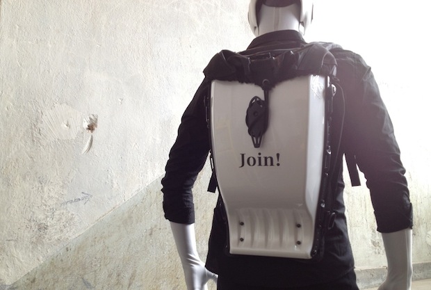 Robot branded backpack